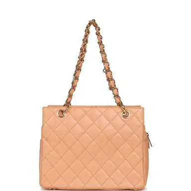 Chanel Vintage Chanel Petite Timeless CC Shopping Tote Pink Caviar Gold Hardware | Thumbnail 4 Chanel Vintage Chanel Petite Timeless CC Shopping Tote Pink Caviar Gold Hardware | Thumbnail 4