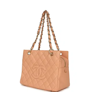 Chanel Vintage Chanel Petite Timeless CC Shopping Tote Pink Caviar Gold Hardware | Thumbnail 5 Chanel Vintage Chanel Petite Timeless CC Shopping Tote Pink Caviar Gold Hardware | Thumbnail 5