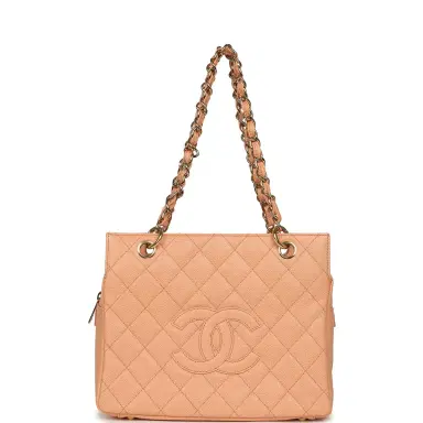 Chanel Vintage Chanel Petite Timeless CC Shopping Tote Pink Caviar Gold Hardware | Thumbnail 1 Chanel Vintage Chanel Petite Timeless CC Shopping Tote Pink Caviar Gold Hardware | Thumbnail 1