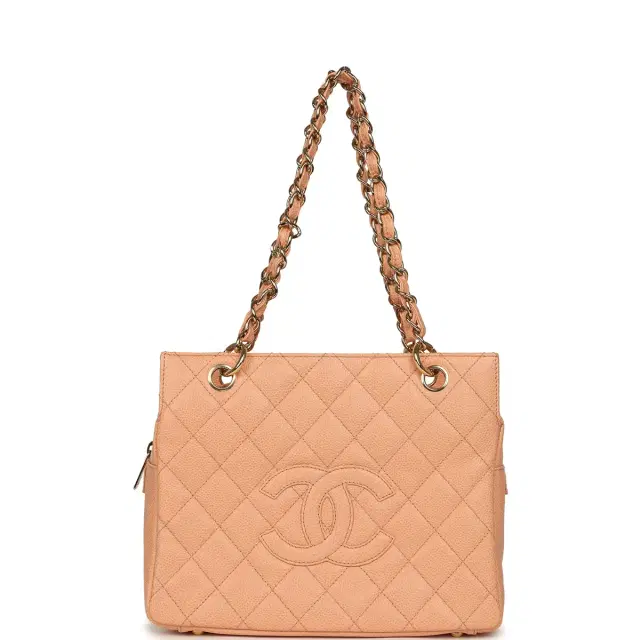 Vintage Chanel Petite Timeless CC Shopping Tote Pink Caviar Gold Hardware Vintage Chanel Petite Timeless CC Shopping Tote Pink Caviar Gold Hardware