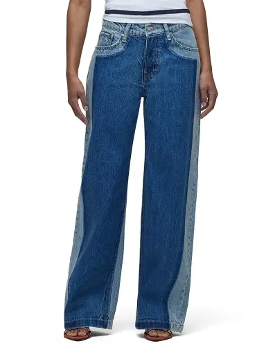 Hudson Jeans Women's Rylee Low-Rise Wide-Leg Jeans - Double Take - Size 34 | Thumbnail 4 Hudson Jeans Women's Rylee Low-Rise Wide-Leg Jeans - Double Take - Size 34 | Thumbnail 4