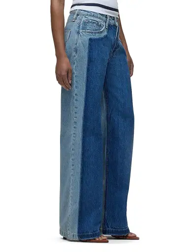 Hudson Jeans Women's Rylee Low-Rise Wide-Leg Jeans - Double Take - Size 34 | Thumbnail 5 Hudson Jeans Women's Rylee Low-Rise Wide-Leg Jeans - Double Take - Size 34 | Thumbnail 5