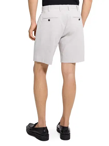 Theory Men's Solid Linen-Blend Shorts - Silver Cloud - Size 40 | Thumbnail 5 Theory Men's Solid Linen-Blend Shorts - Silver Cloud - Size 40 | Thumbnail 5