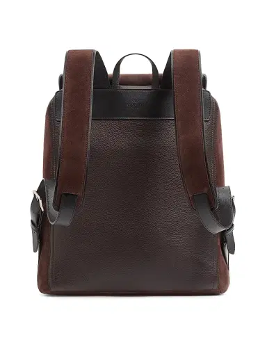 Valentino Garavani Men's Antibes Suede Backpack - Testa Di Moro | Thumbnail 7 Valentino Garavani Men's Antibes Suede Backpack - Testa Di Moro | Thumbnail 7