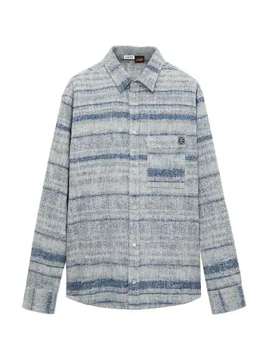 LOEWE Men's x Paula's Ibiza Striped Long-Sleeve Shirt - Blue | Thumbnail 1 LOEWE Men's x Paula's Ibiza Striped Long-Sleeve Shirt - Blue | Thumbnail 1