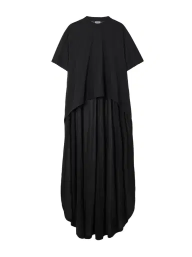 Balenciaga Asymmetric cotton-blend jersey T-shirt | Thumbnail 1 Balenciaga Asymmetric cotton-blend jersey T-shirt | Thumbnail 1