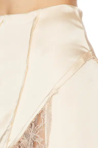 BLUMARINE Satin And Lace Skirt | Thumbnail 5 BLUMARINE Satin And Lace Skirt | Thumbnail 5