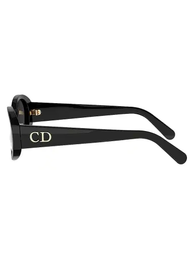 Dior Women's Glow B3I 51MM Tortoiseshell Oval Sunglasses - Shiny Black Smoke | Thumbnail 3 Dior Women's Glow B3I 51MM Tortoiseshell Oval Sunglasses - Shiny Black Smoke | Thumbnail 3