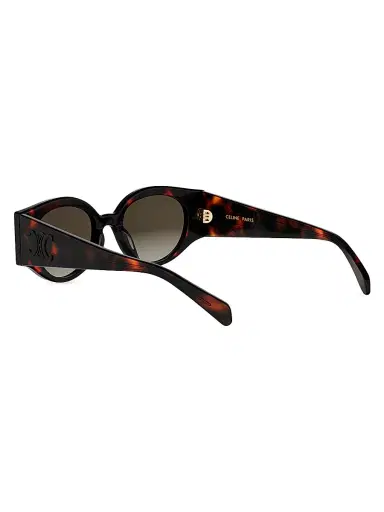 Celine Women's Triomphe Stamp 50MM Round Sunglasses | Thumbnail 4 Celine Women's Triomphe Stamp 50MM Round Sunglasses | Thumbnail 4