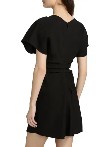 A.L.C. Women's Leni Linen-Blend Minidress - Black - Size 14 | Thumbnail 5 A.L.C. Women's Leni Linen-Blend Minidress - Black - Size 14 | Thumbnail 5
