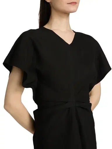 A.L.C. Women's Leni Linen-Blend Minidress - Black - Size 14 | Thumbnail 6 A.L.C. Women's Leni Linen-Blend Minidress - Black - Size 14 | Thumbnail 6