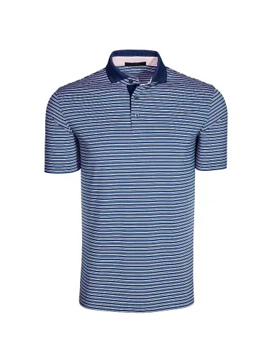 Greyson Men's Winoka Striped Polo Shirt - Falcon | Thumbnail 1 Greyson Men's Winoka Striped Polo Shirt - Falcon | Thumbnail 1