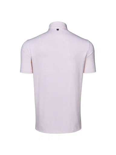 Greyson Men's Ghost Thistle Micro-Star Print Polo Shirt - Pink Sky - Size Large | Thumbnail 2 Greyson Men's Ghost Thistle Micro-Star Print Polo Shirt - Pink Sky - Size Large | Thumbnail 2