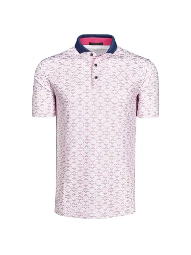 Greyson Men's Wolf Labryinth Printed Polo Shirt - Sunrise - Size XXL | Thumbnail 1 Greyson Men's Wolf Labryinth Printed Polo Shirt - Sunrise - Size XXL | Thumbnail 1