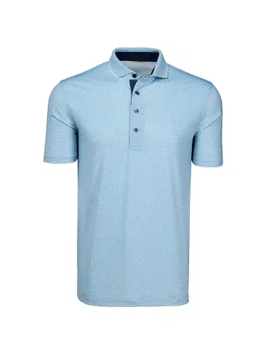 Greyson Men's Rogue River Connected G Wave Polo - Wolf Blue | Thumbnail 1 Greyson Men's Rogue River Connected G Wave Polo - Wolf Blue | Thumbnail 1