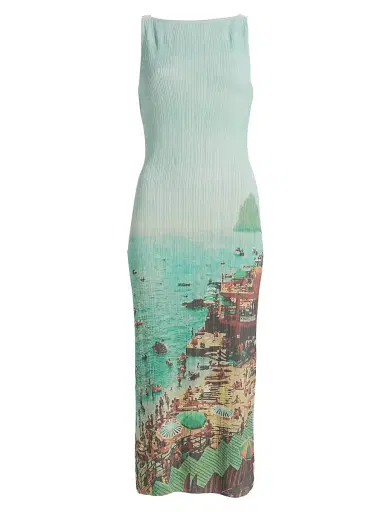 Staud Women's Bryn Printed Body-Con Midi-Dress - Endless Summer - Size XL | Thumbnail 1 Staud Women's Bryn Printed Body-Con Midi-Dress - Endless Summer - Size XL | Thumbnail 1