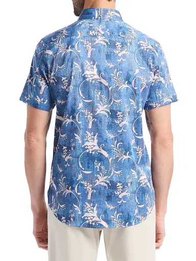 Robert Graham Men's Junipero Woven Short-Sleeve Shirt | Thumbnail 5 Robert Graham Men's Junipero Woven Short-Sleeve Shirt | Thumbnail 5