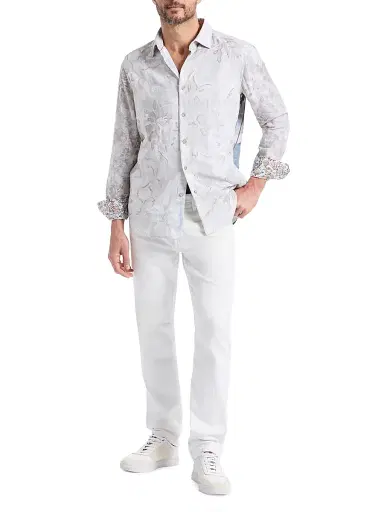Robert Graham Men's Sand Cruiser Floral Graphic Shirt - Size XXL | Thumbnail 2 Robert Graham Men's Sand Cruiser Floral Graphic Shirt - Size XXL | Thumbnail 2
