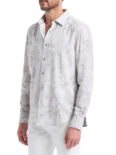 Robert Graham Men's Sand Cruiser Floral Graphic Shirt - Size XXL | Thumbnail 5 Robert Graham Men's Sand Cruiser Floral Graphic Shirt - Size XXL | Thumbnail 5