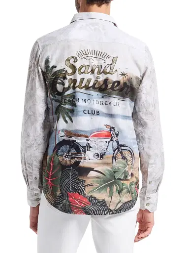 Robert Graham Men's Sand Cruiser Floral Graphic Shirt - Size XXL | Thumbnail 6 Robert Graham Men's Sand Cruiser Floral Graphic Shirt - Size XXL | Thumbnail 6