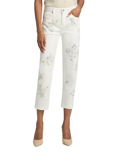 Libertine Women's Porcelain Garden Boyfriend Jeans - White - Size Large | Thumbnail 3 Libertine Women's Porcelain Garden Boyfriend Jeans - White - Size Large | Thumbnail 3