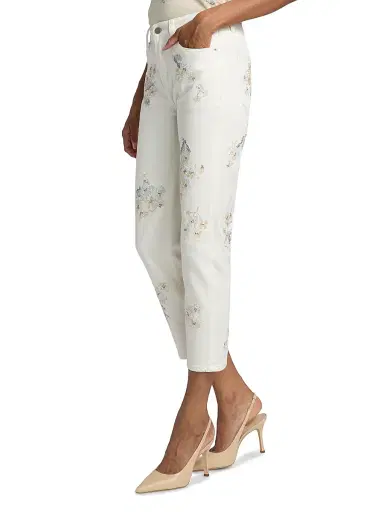 Libertine Women's Porcelain Garden Boyfriend Jeans - White - Size Large | Thumbnail 4 Libertine Women's Porcelain Garden Boyfriend Jeans - White - Size Large | Thumbnail 4