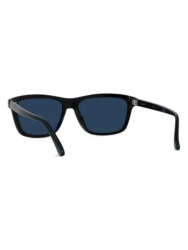 Vuarnet Men's Lifestyle-Belvedere 57MM Rectangular Sunglasses - Shiny Black Smoke | Thumbnail 4 Vuarnet Men's Lifestyle-Belvedere 57MM Rectangular Sunglasses - Shiny Black Smoke | Thumbnail 4
