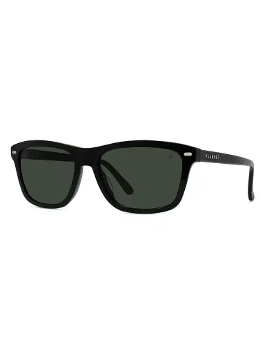 Vuarnet Men's Lifestyle-Belvedere 57MM Rectangular Sunglasses - Shiny Black Smoke | Thumbnail 1 Vuarnet Men's Lifestyle-Belvedere 57MM Rectangular Sunglasses - Shiny Black Smoke | Thumbnail 1