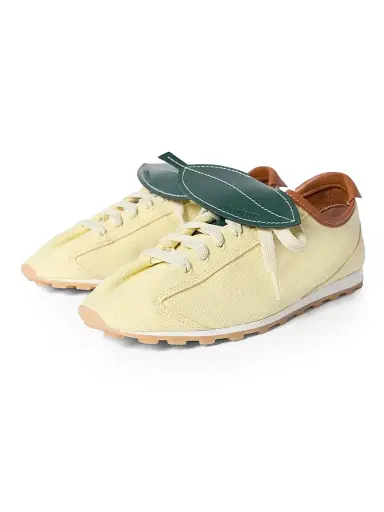 Jacquemus Women's Les Tennis Lemon Leather Low-Top Sneakers - Light Yellow | Thumbnail 2 Jacquemus Women's Les Tennis Lemon Leather Low-Top Sneakers - Light Yellow | Thumbnail 2
