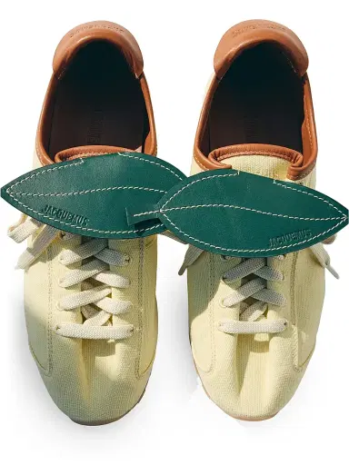 Jacquemus Women's Les Tennis Lemon Leather Low-Top Sneakers - Light Yellow | Thumbnail 3 Jacquemus Women's Les Tennis Lemon Leather Low-Top Sneakers - Light Yellow | Thumbnail 3
