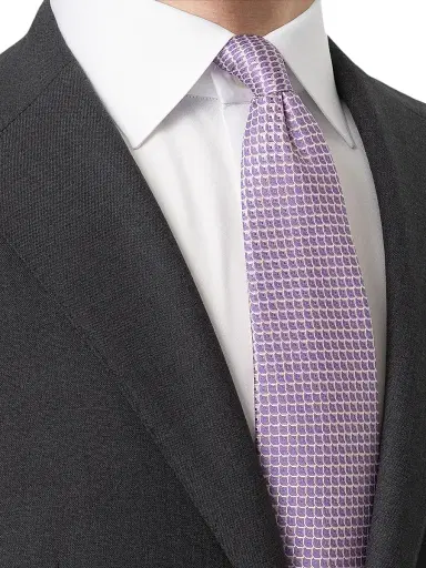 Eton Men's Geometric Silk Tie | Thumbnail 2 Eton Men's Geometric Silk Tie | Thumbnail 2