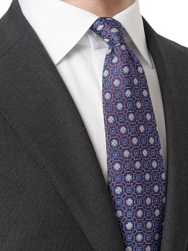Eton Men's Medallion Silk Tie | Thumbnail 2 Eton Men's Medallion Silk Tie | Thumbnail 2