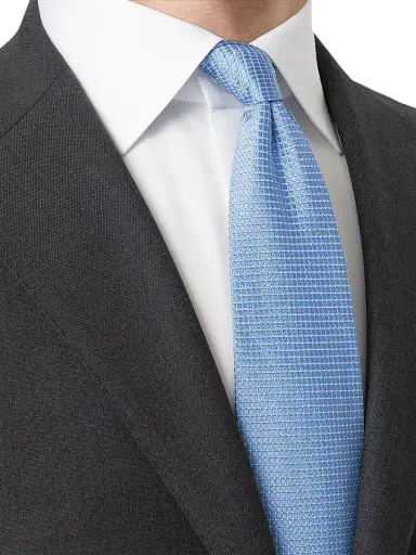 Eton Men's Geometric Silk Satin Tie | Thumbnail 2 Eton Men's Geometric Silk Satin Tie | Thumbnail 2