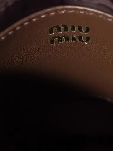 Miu Miu Women's Crochet Zipper Pouch - Brown | Thumbnail 4 Miu Miu Women's Crochet Zipper Pouch - Brown | Thumbnail 4