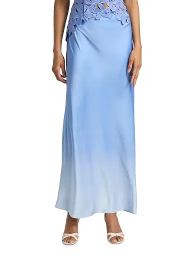 Significant Other Women's Sian Ombré Satin Maxi Skirt - Cornflower Mist - Size 12 | Thumbnail 3 Significant Other Women's Sian Ombré Satin Maxi Skirt - Cornflower Mist - Size 12 | Thumbnail 3