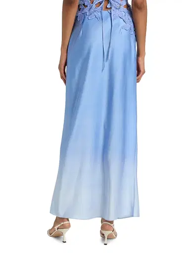 Significant Other Women's Sian Ombré Satin Maxi Skirt - Cornflower Mist - Size 12 | Thumbnail 5 Significant Other Women's Sian Ombré Satin Maxi Skirt - Cornflower Mist - Size 12 | Thumbnail 5
