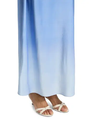 Significant Other Women's Sian Ombré Satin Maxi Skirt - Cornflower Mist - Size 12 | Thumbnail 6 Significant Other Women's Sian Ombré Satin Maxi Skirt - Cornflower Mist - Size 12 | Thumbnail 6