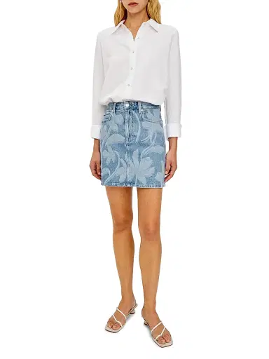 RAILS Women's Burbank Floral Denim Miniskirt - Floral Laser | Thumbnail 2 RAILS Women's Burbank Floral Denim Miniskirt - Floral Laser | Thumbnail 2