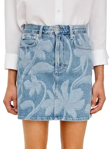 RAILS Women's Burbank Floral Denim Miniskirt - Floral Laser | Thumbnail 3 RAILS Women's Burbank Floral Denim Miniskirt - Floral Laser | Thumbnail 3