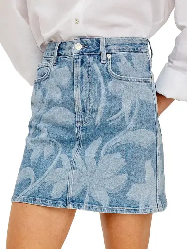 RAILS Women's Burbank Floral Denim Miniskirt - Floral Laser | Thumbnail 4 RAILS Women's Burbank Floral Denim Miniskirt - Floral Laser | Thumbnail 4