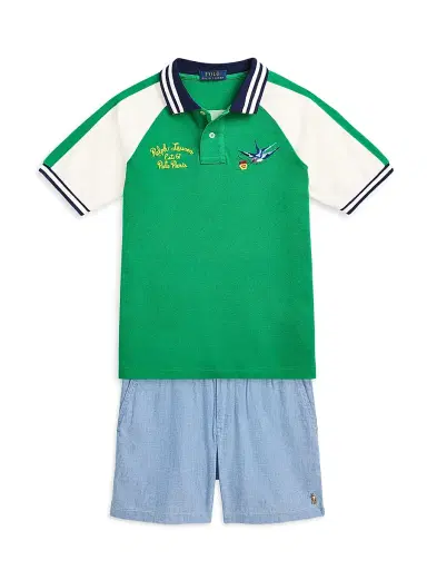 Polo Ralph Lauren Little Boy's & Boy's Chambray Flat Front Shorts - Chambray | Thumbnail 2 Polo Ralph Lauren Little Boy's & Boy's Chambray Flat Front Shorts - Chambray | Thumbnail 2