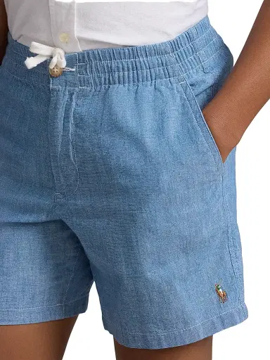 Polo Ralph Lauren Little Boy's & Boy's Chambray Flat Front Shorts - Chambray | Thumbnail 6 Polo Ralph Lauren Little Boy's & Boy's Chambray Flat Front Shorts - Chambray | Thumbnail 6