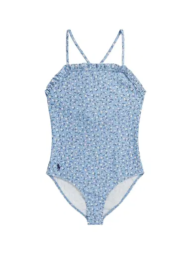 Polo Ralph Lauren Little Girl's & Girl's Floral Ruffle-Trim One-Piece Swimsuit - Georgeana Floral | Thumbnail 1 Polo Ralph Lauren Little Girl's & Girl's Floral Ruffle-Trim One-Piece Swimsuit - Georgeana Floral | Thumbnail 1