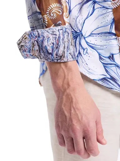 Robert Graham Men's Mendiburu Multi-Print Cotton Button-Front Shirt - Size XXL | Thumbnail 6 Robert Graham Men's Mendiburu Multi-Print Cotton Button-Front Shirt - Size XXL | Thumbnail 6