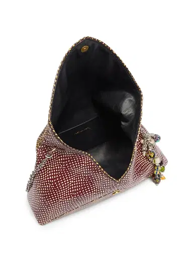 Dries Van Noten Women's Dotted Envelope Leather Shoulder Bag - Brown | Thumbnail 5 Dries Van Noten Women's Dotted Envelope Leather Shoulder Bag - Brown | Thumbnail 5
