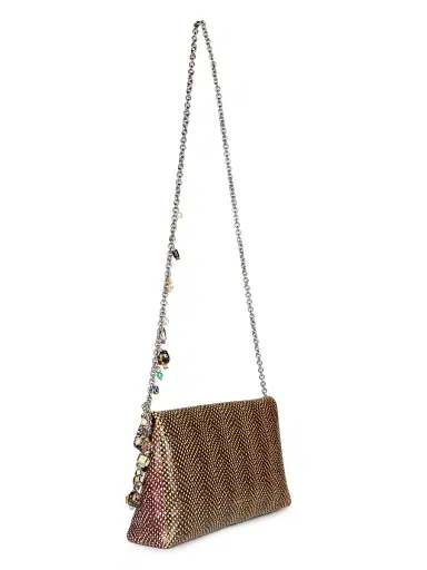 Dries Van Noten Women's Dotted Envelope Leather Shoulder Bag - Brown | Thumbnail 6 Dries Van Noten Women's Dotted Envelope Leather Shoulder Bag - Brown | Thumbnail 6