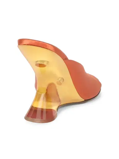 Dries Van Noten Women's 100MM Satin Wedge Mules | Thumbnail 3 Dries Van Noten Women's 100MM Satin Wedge Mules | Thumbnail 3