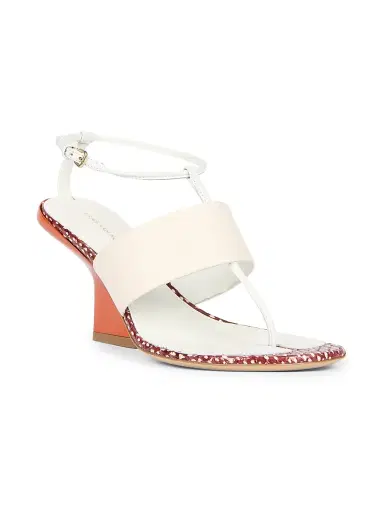 Dries Van Noten Women's Contrast Wedge Heel Leather Sandals | Thumbnail 3 Dries Van Noten Women's Contrast Wedge Heel Leather Sandals | Thumbnail 3