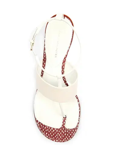 Dries Van Noten Women's Contrast Wedge Heel Leather Sandals | Thumbnail 5 Dries Van Noten Women's Contrast Wedge Heel Leather Sandals | Thumbnail 5