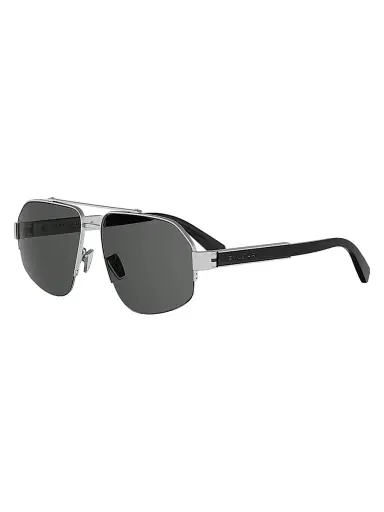BVLGARI Men's 59MM Polarized Aviator Sunglasses - Palladium Smoke Polarized | Thumbnail 1 BVLGARI Men's 59MM Polarized Aviator Sunglasses - Palladium Smoke Polarized | Thumbnail 1